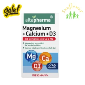 Viên uống magie Altapharma Magnesium Calcium D3 45 viên của Đức