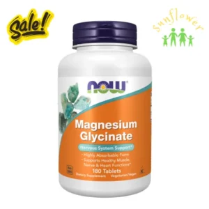 Viên uống magie NOW Magnesium Glycinate 100mg 180 viên của Mỹ