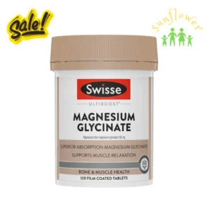Viên uống magie Swisse Magnesium Glycinate 150mg 120 viên của Úc