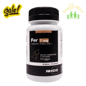 Viên uống sắt hữu cơ NHCO Fer Amino Chélaté 7mg 56 viên của Pháp