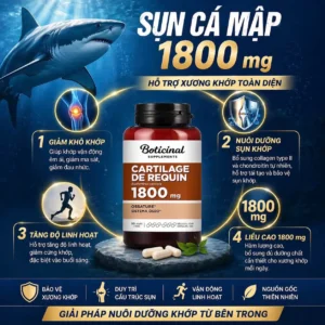 Viên uống sụn cá mập Cartilage de Requin Boticinal Pháp