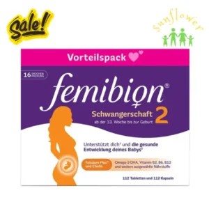 Vitamin bầu Femibion 2 Schwangerschaft Vorteilspack 2x112 viên của Đức