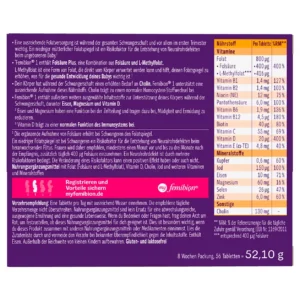Vitamin bầu Femibion số 1 hộp dùng trong 8 tuần (56 viên)