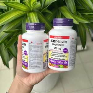Webber Naturals Magnesium Bisglycinate 200mg, 120 viên