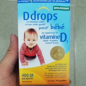 Baby Ddrops Liquid Vitamin D3 400UI cho trẻ sơ sinh Canada