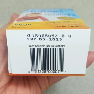 Baby Ddrops Vitamin D3 thuần nhỏ giọt cho trẻ sơ sinh của Canada