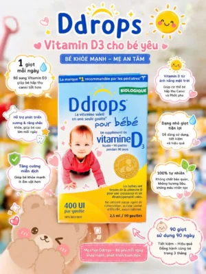 Baby drops Vitamin D nhỏ giọt của Canada