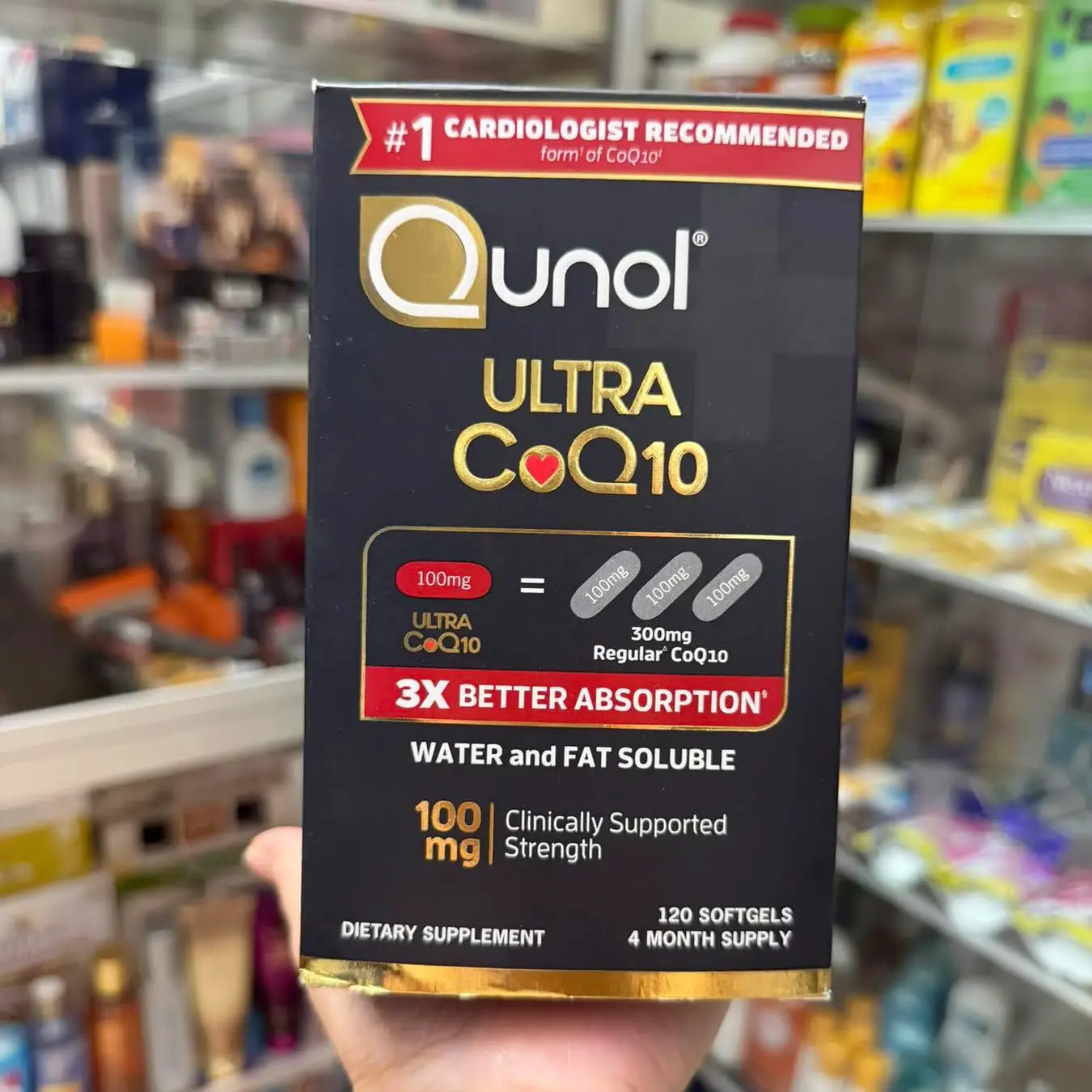Viên uống bổ tim Qunol Ultra CoQ10 100mg 120 viên của Mỹ Bổ sung CoQ10 cho tim Qunol Ultra CoQ10 100mg 150 Softgels