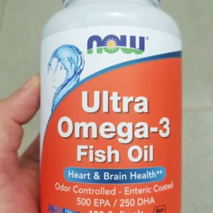 Viên uống dầu cá NOW Ultra Omega-3 Fish Oil 180 viên của Mỹ Dầu Cá NOW Ultra Omega-3 180 Viên của Mỹ