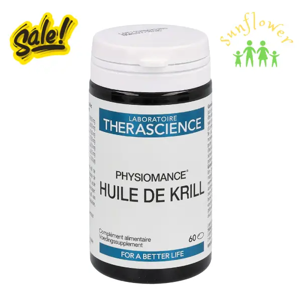 Dầu nhuyễn thể Physiomance Huile De Krill Therascience 60 viên của Pháp Dầu nhuyễn thể Physiomance Huile De Krill Therascience 60 viên của Pháp