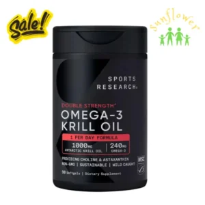 Dầu nhuyễn thể Sports Research Omega-3 Krill Oil 1000mg 90 viên của Mỹ