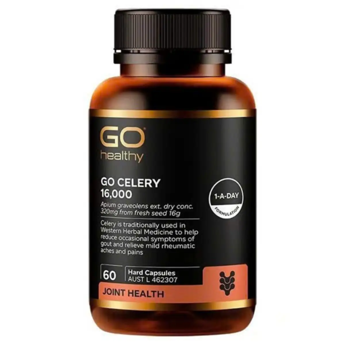 Viên uống gout Go Healthy Go Celery 16000 lọ 60 viên của Úc Hỗ trợ điều trị Gout Go Celery 16,000 Go Healthy lọ 60 viên