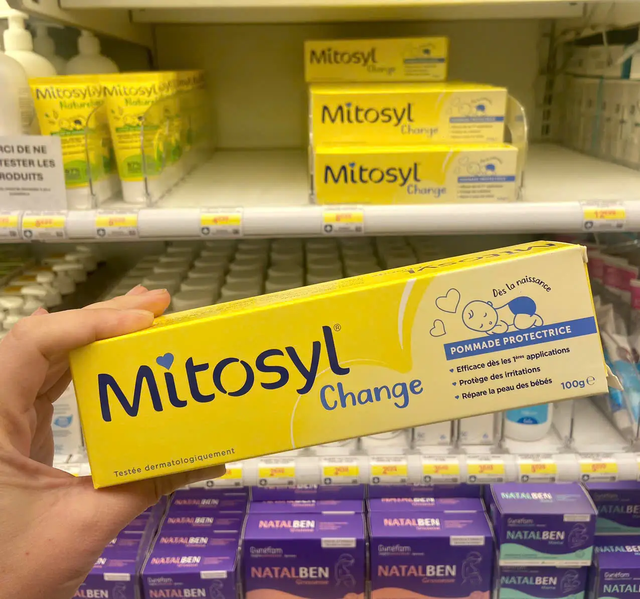 Kem hăm Mitosyl Change 100g của Pháp Kem chống hăm Mitosyl Change 100g