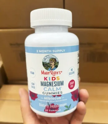 Kẹo dẻo magie Mary Ruth's Magnesium Calm Gummies 60 viên của Mỹ Kẹo Dẻo Magie Calm Mary Ruth's Kids Magnesium Calm Gummies 60 viên