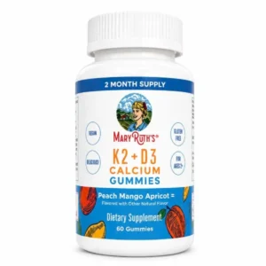 Kẹo dẻo Maryruth's K2 + D3 Calcium Gummies bổ sung canxi D3 K2 cho trẻ từ 2 tuổi, 60 viên