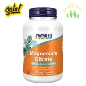 Magie thuần chay Now Magnesium Citrate 120 viên của Mỹ
