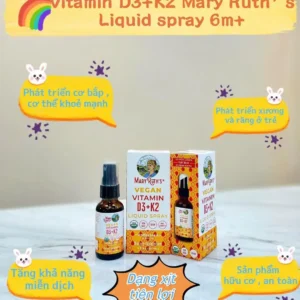Mary Ruth's Organic Vitamin D3 K2 dạng xịt 30ml