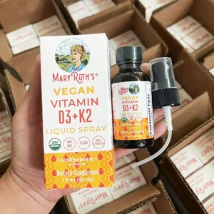 Mary Ruth's Vegan Vitamin D3+K2 Liquid Spray 30ml của Mỹ