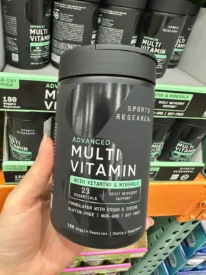 Vitamin tổng hợp Sports Research Multivitamin 180 viên của Mỹ Multi vitamin SPORT RESEARCH ADVANCED MULTIVITAMIN 180 viên