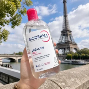 Nước tẩy trang Bioderma Créaline H2O màu hồng 500ml của Pháp Nước Tẩy Trang Bioderma Hồng Cho Da Nhạy Cảm 500ml