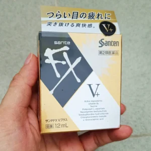 Nước nhỏ mắt FX vàng 12ml của Nhật Bản Nước nhỏ mắt Sante FX V+ 12ml vàng Santen Nhật Bản