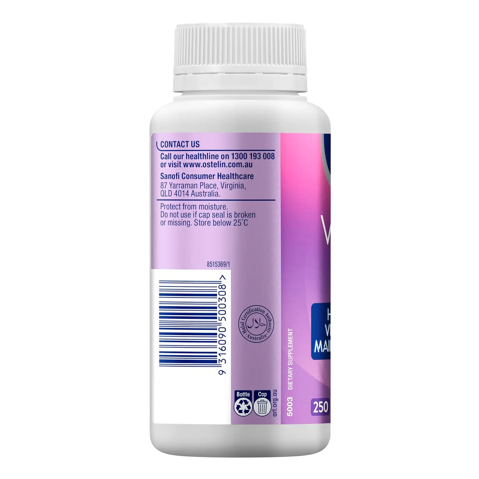 Viên uống Ostelin Vitamin D3 1000IU 250 viên của Úc Ostelin Vitamin D3 1000IU 250 Viên nang của Úc