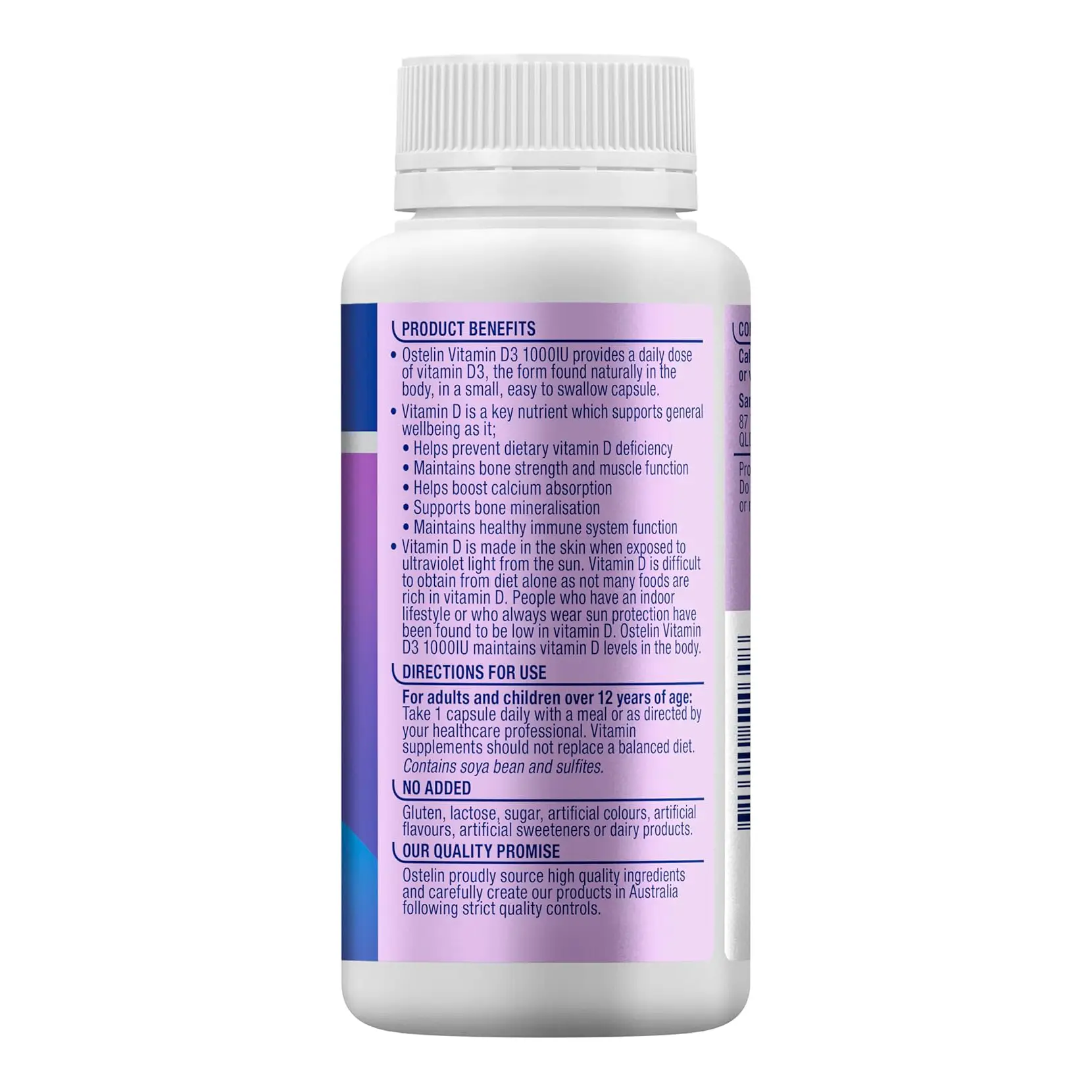 Viên uống Ostelin Vitamin D3 1000IU 250 viên của Úc Ostelin Vitamin D3 1000IU 250 Viên nang