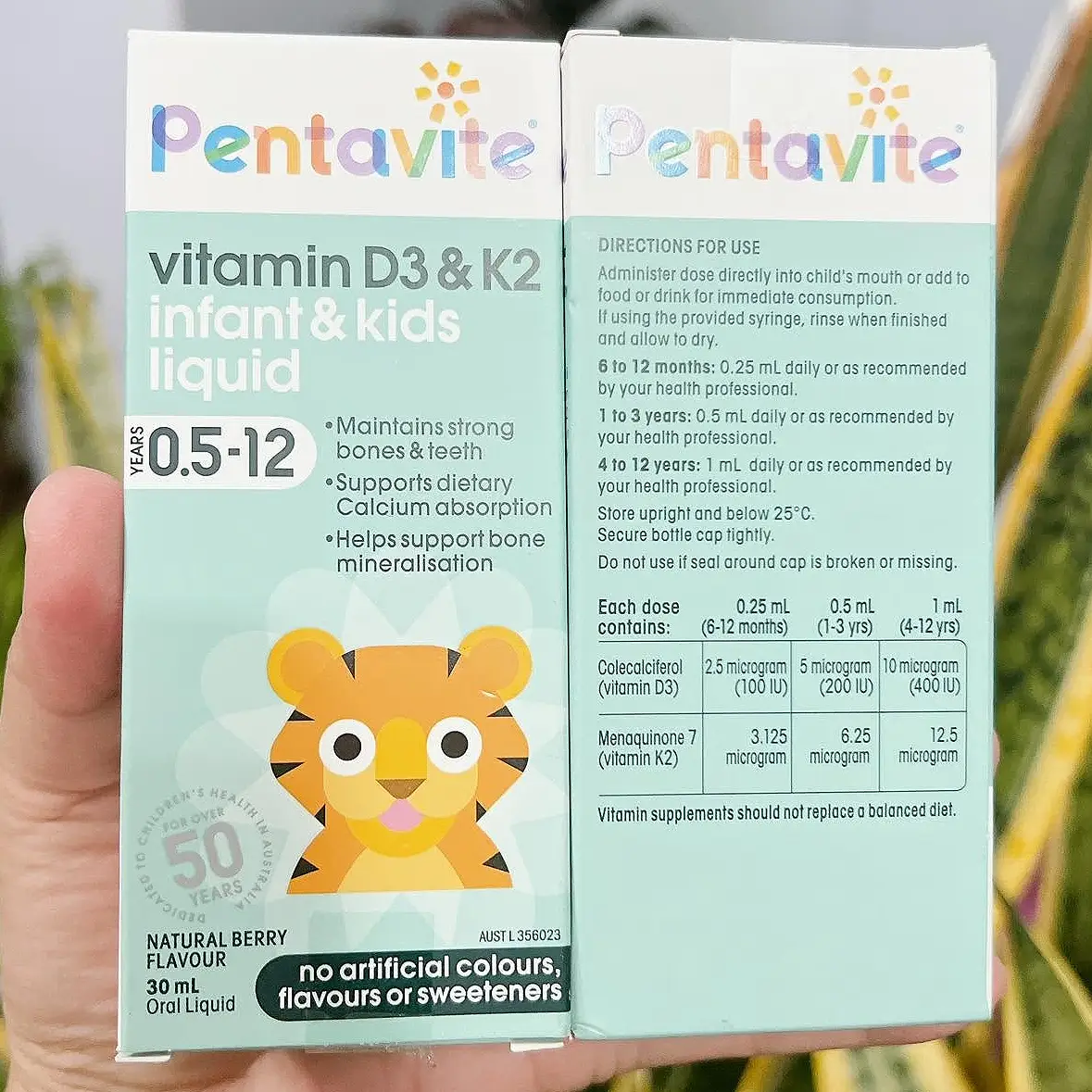 Siro Pentavite Vitamin D3 K2 Kids Liquid 30ml của Úc Pentavite Vitamin D3 & K2 lỏng cho bé Infant & Kids Liquid 30ml