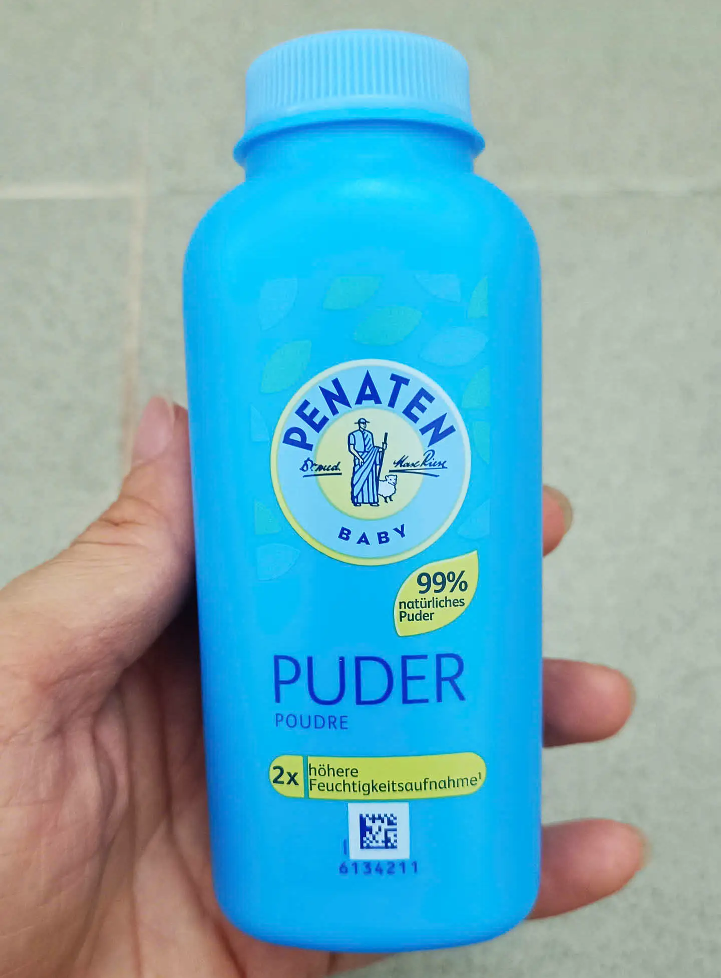 Phấn rôm Penaten Puder 100g của Đức Phấn rôm Penaten Puder 100g cho bé ngăn ngừa hăm da