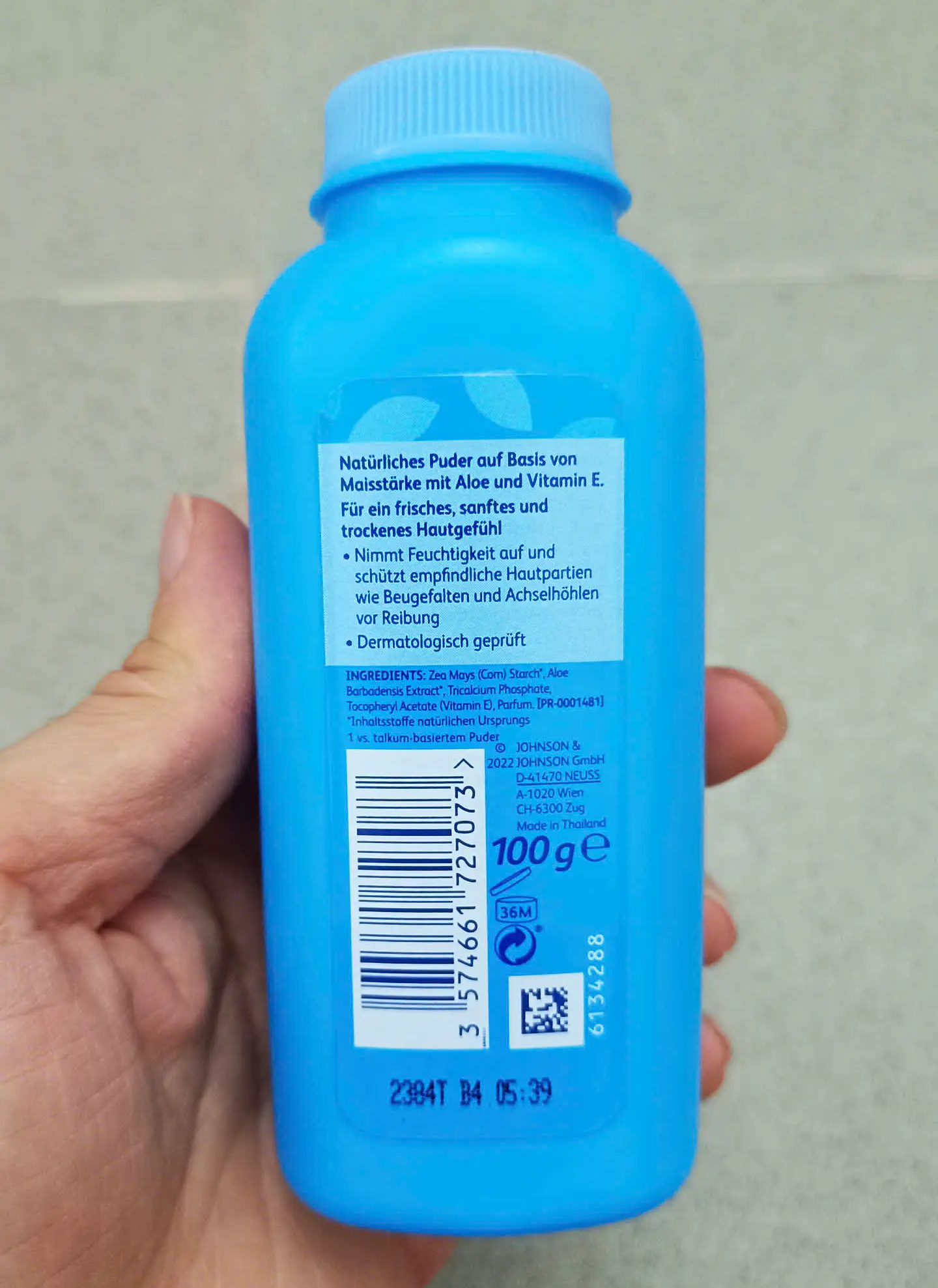 Phấn rôm Penaten Puder 100g của Đức Phấn rôm Penaten của Đức
