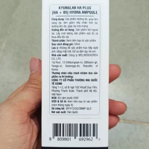 Serum HA Plus HA + B5 Hydra Ampoule Kyung Lab 50ml của Hàn Quốc