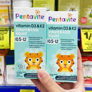 Siro Pentavite Vitamin D3 K2 Kids Liquid 30ml của Úc Siro Pentavite Vitamin D3 & K2 cho bé Infant & Kids Liquid 30ml