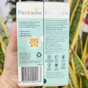 Siro Pentavite Vitamin D3 K2 Kids Liquid 30ml của Úc Siro Pentavite Vitamin D3 & K2 lỏng cho bé Infant & Kids Liquid 30ml của Úc