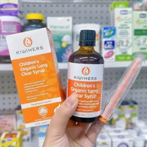 Siro bổ phổi hữu cơ Kiwiherb Lung Clear Syrup 100ml của New Zealand