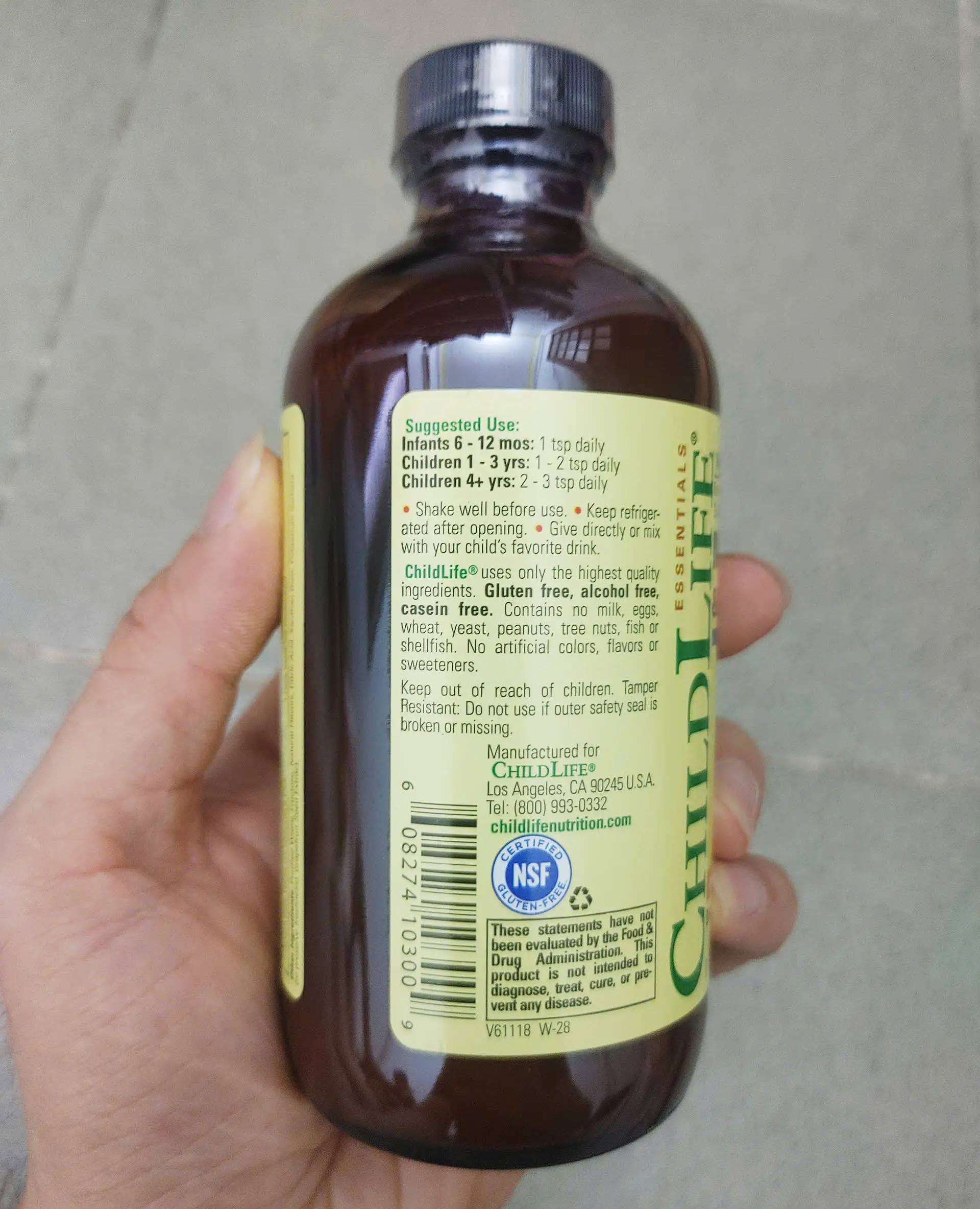 Siro vitamin tổng hợp ChildLife Multi Vitamin & Mineral 237ml của Mỹ Siro bổ sung vitamin và khoáng chất ChildLife Multi-Vitamin 237ml