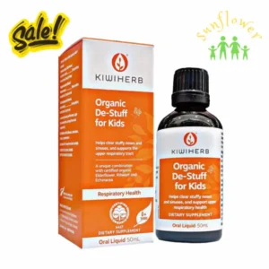 Siro trị sổ mũi Kiwiherb Organic De-Stuff For Kids 50ml của New Zealand