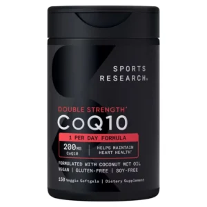 Sports Research CoQ10 200mg 150 Viên Hỗ Trợ Tim Mạch