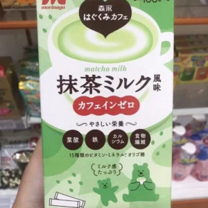 Sữa bầu Matcha Morinaga trà xanh 10 gói của Nhật Bản Sữa Bột Matcha Morinaga Hagukumi Vị Trà Xanh Nhật Bản