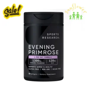 Tinh dầu hoa anh thảo Sports Research Evening Primrose Oil 1300mg 90 viên của Mỹ