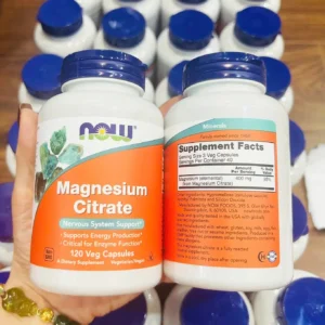 Viên Bổ Sung Magie Now Magnesium Citrate 120 viên của Mỹ