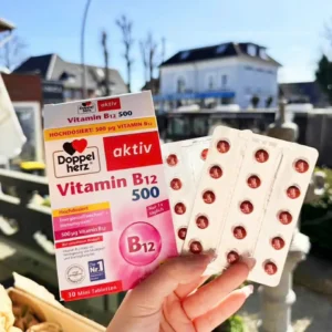 Viên uống Vitamin B12 Doppelherz 30 viên của Đức Viên Uống Bổ Sung Vitamin B12 Doppelherz Aktiv Vitamin B12 500 hộp 30 viên