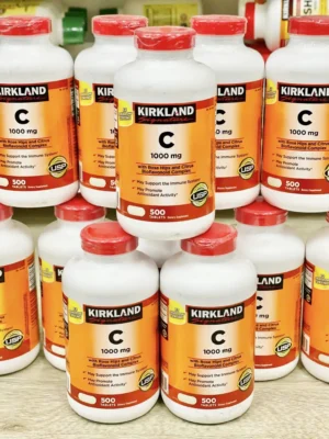 Viên Uống Bổ Sung Vitamin C Kirkland Signature Vitamin C 1000mg 500 viên của MỸ