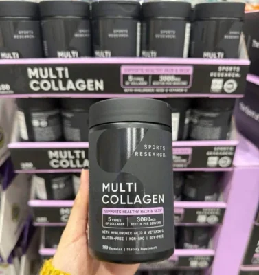 Viên uống Multi Collagen Sports Research 180 viên của Mỹ Viên Uống Collagen Sports Research Multi Collagen Complex 180 Viên