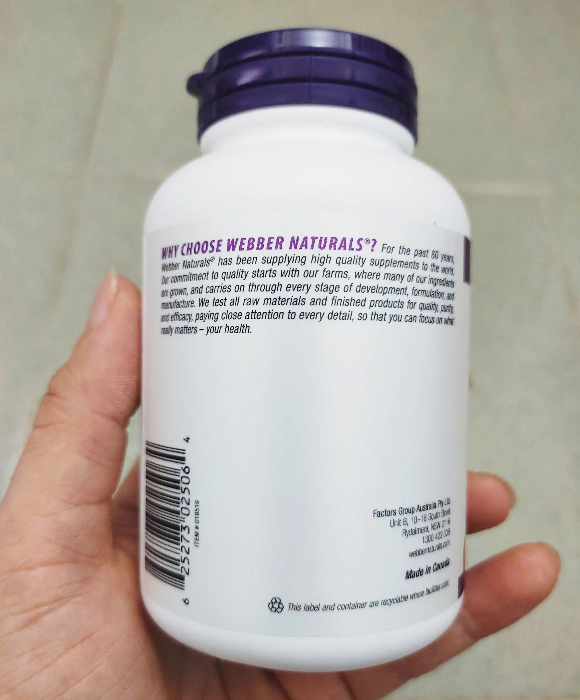 Viên uống Magie Webber Naturals Magnesium 250mg 150 viên của Canada Viên Uống Magie Webber Naturals 250mg của Canada 150 viên