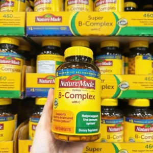 Viên uống Nature Made Super B Complex With C 460 viên của Mỹ Viên Uống Vitamin B Tổng Hợp Super B-Complex with C Nature Made 460 Viên