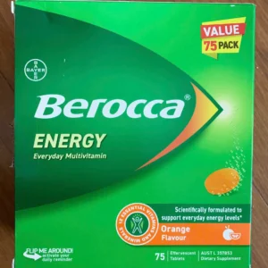 Viên sủi Berocca Energy Everyday Multivitamin vị cam 75 viên của Úc Viên sủi Berocca 75 viên Energy Everyday Multivitamin vị cam