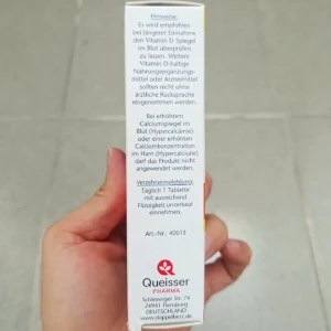 Viên uống Doppelherz Vitamin D3 2000 IE 60 viên của Đức Viên uống Doppelherz Vitamin D3 2000 I.E. 60 viên của Đức