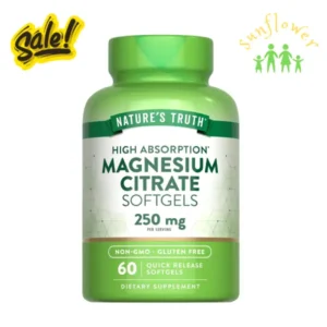 Viên uống Magie Nature's Truth Magnesium Citrate Softgels 250mg 60 viên của Mỹ