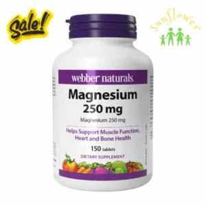 Viên uống Magie Webber Naturals Magnesium 250mg 150 viên của Canada