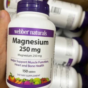 Viên uống Magie Webber Naturals Magnesium 250mg 150 viên của Canada Viên uống Magnesium Webber Naturals 250mg 150 viên